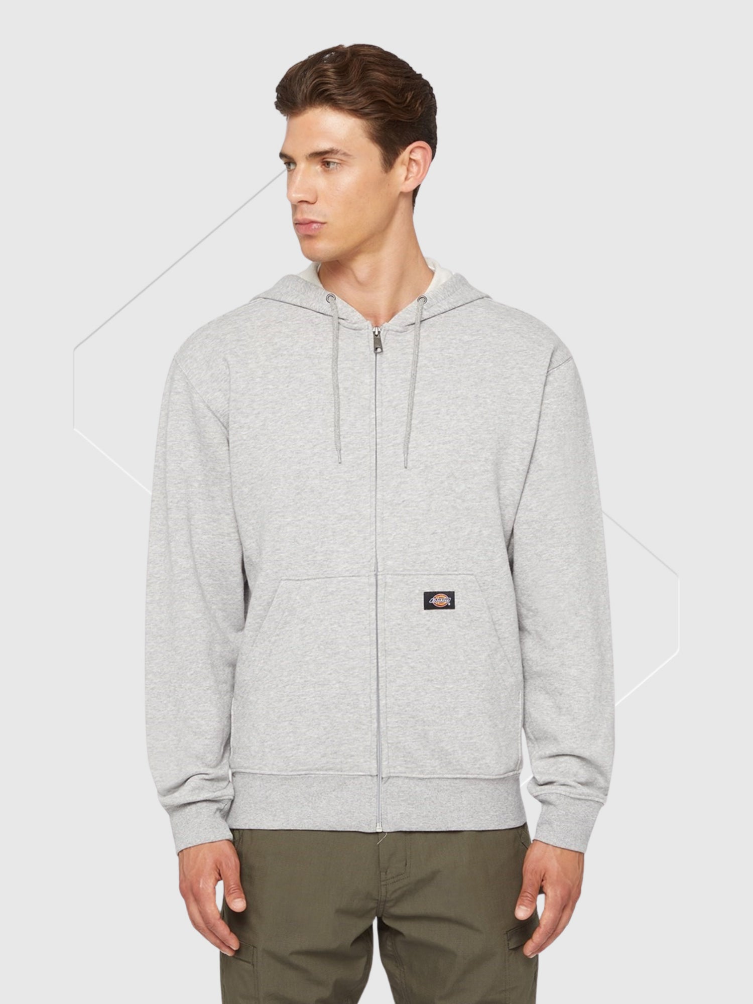 Dickies Everyday Fleece Full Zip Hoodie Grey from Saxumo.com