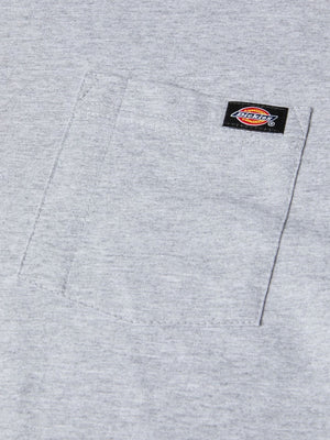 Dickies Pocket Tee Long Sleeve Heather Grey from Saxumo.com