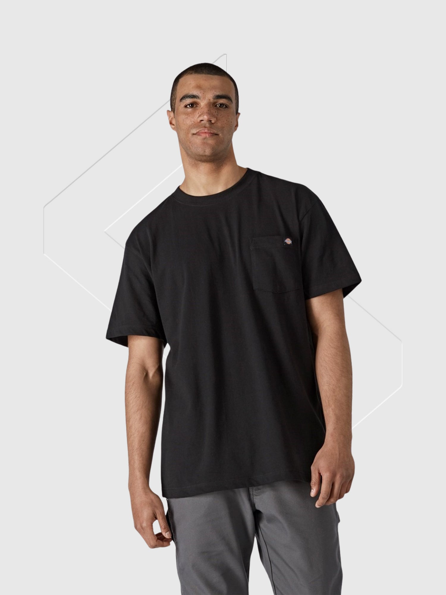 Dickies Short Sleeve Cotton T-Shirt Black from Saxumo.com