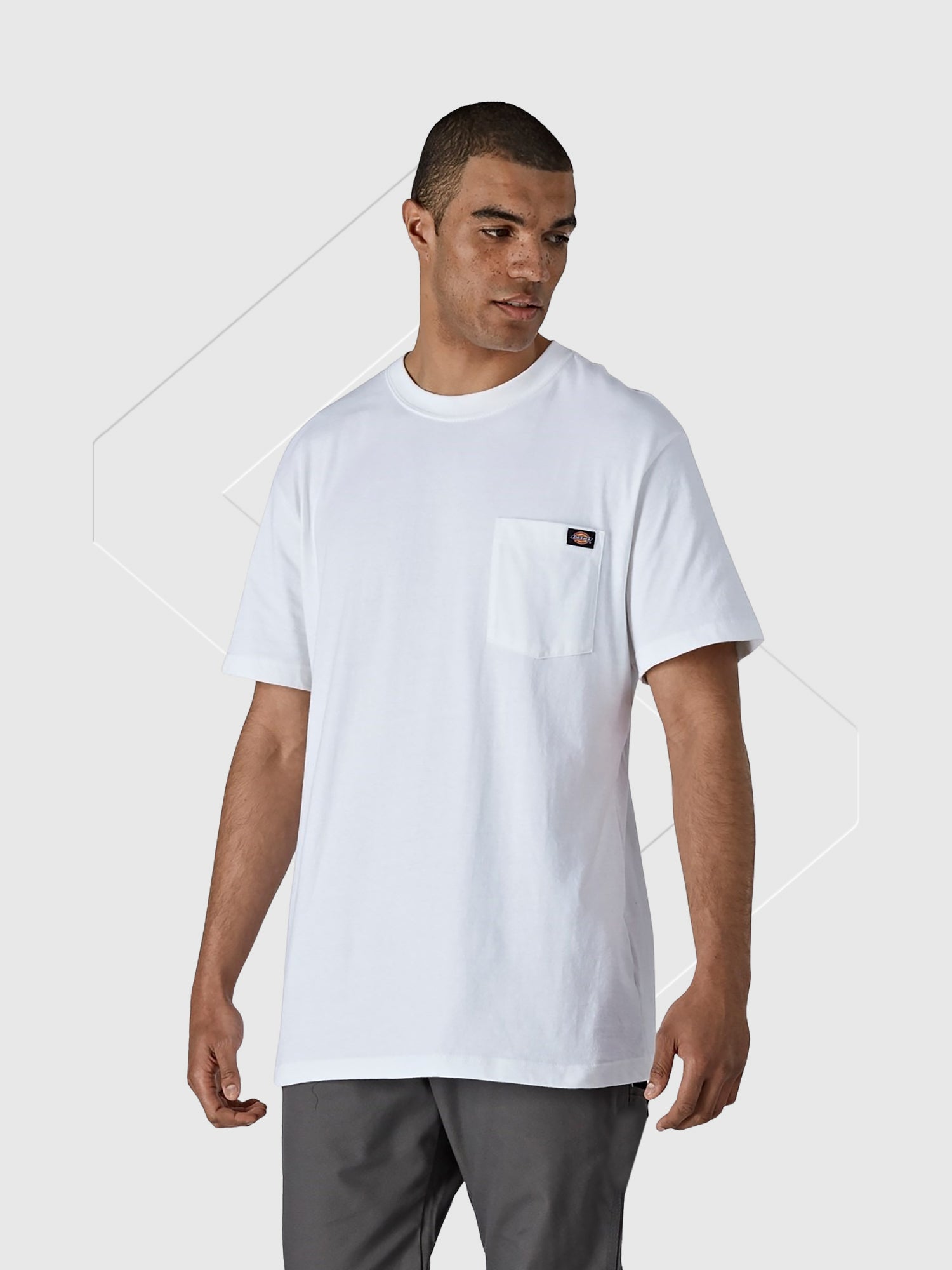 Dickies Short Sleeve Cotton T-Shirt White from Saxumo.com
