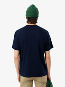 Lacoste Classic Fit Cotton Jersey T-shirt Navy Blue from Saxumo