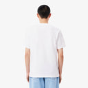 Lacoste Cotton T-Shirt with Breast Pocket White from StockUK