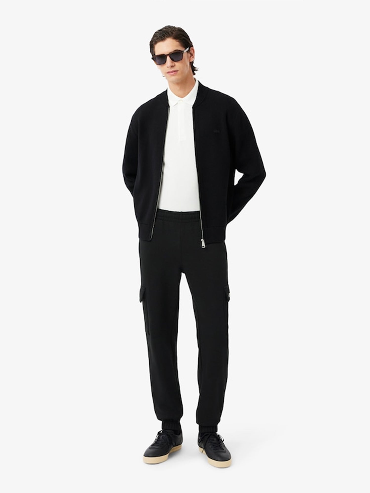 Lacoste Fleece Cargo Sweatpant Black from Saxumo