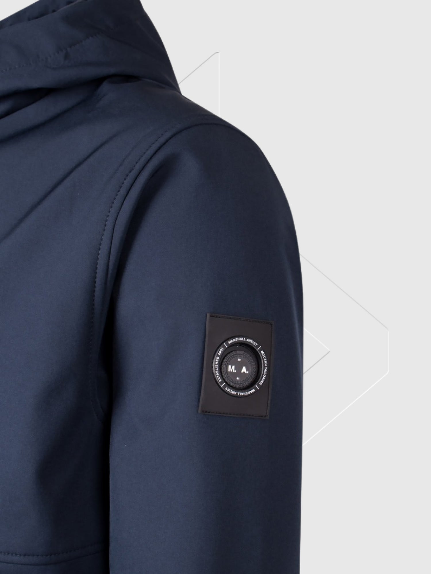 Marshall Artist Prova Shoftshell Jacket Navy from Saxumo.com