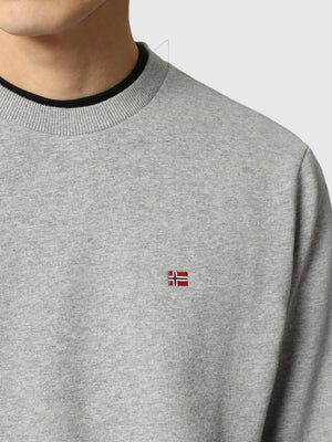 Napapijri Balis Crew Grey from Saxumo.com