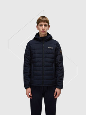 Napapijri Gesar Puffer Jacket Blu Marine from Saxumo.com