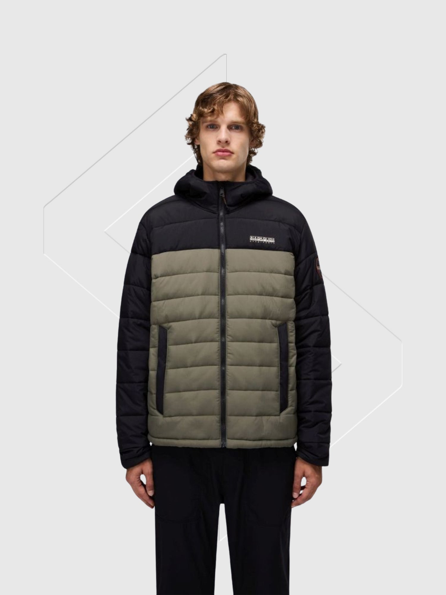 Napapijri Gesar Puffer Jacket Tea Leaf from Saxumo.com