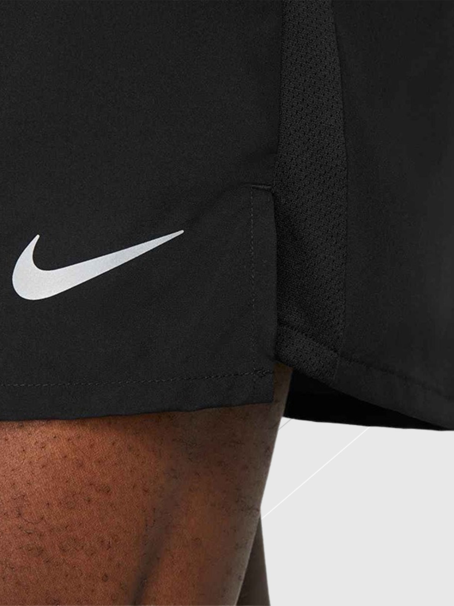 Nike Challenger 5" Running Shorts Black from Saxumo