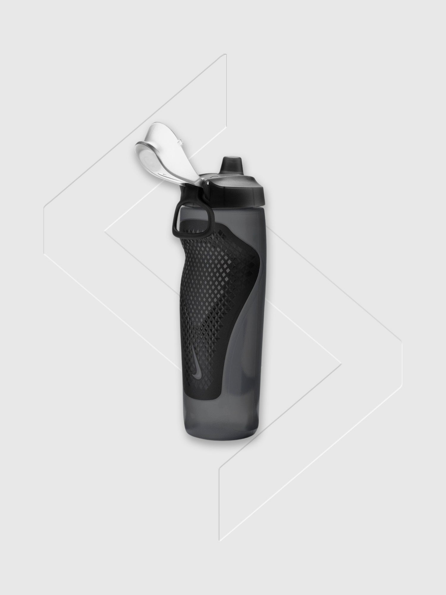 Nike Refuel Bottle Locking Lid 24 Oz Anthracite/Black/Silver Iridescent from Saxumo.com