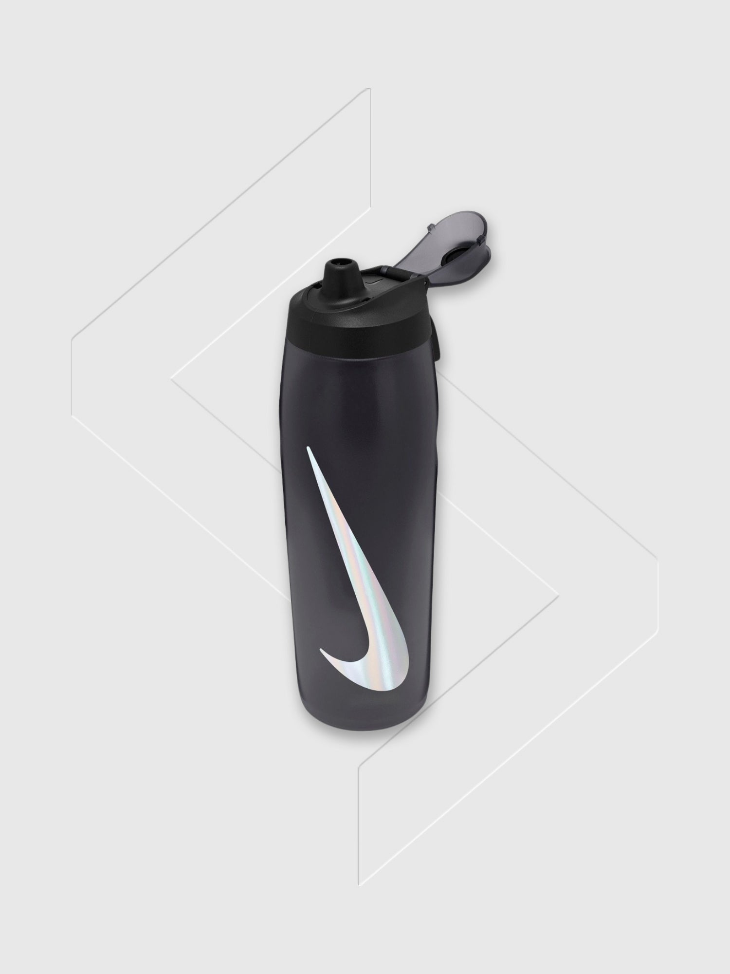 Nike Refuel Bottle Locking Lid 32 Oz Anthracite/Black/Silver Iridescent from Saxumo.com