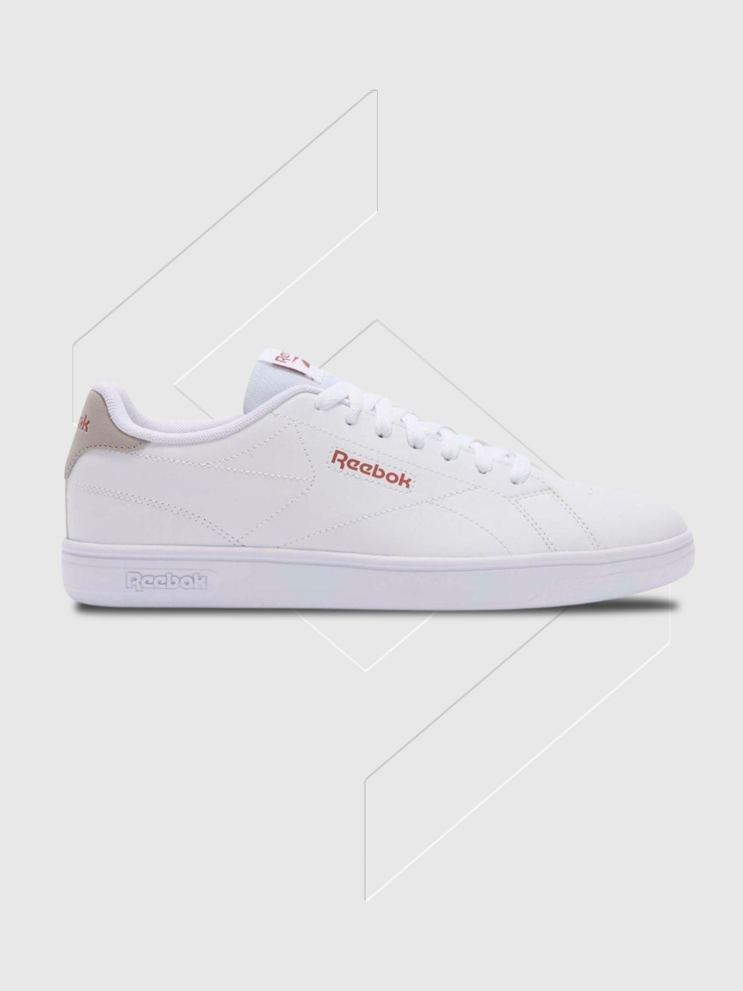 Rebook Court Clean White/White/Hazy Grey from Saxumo.com
