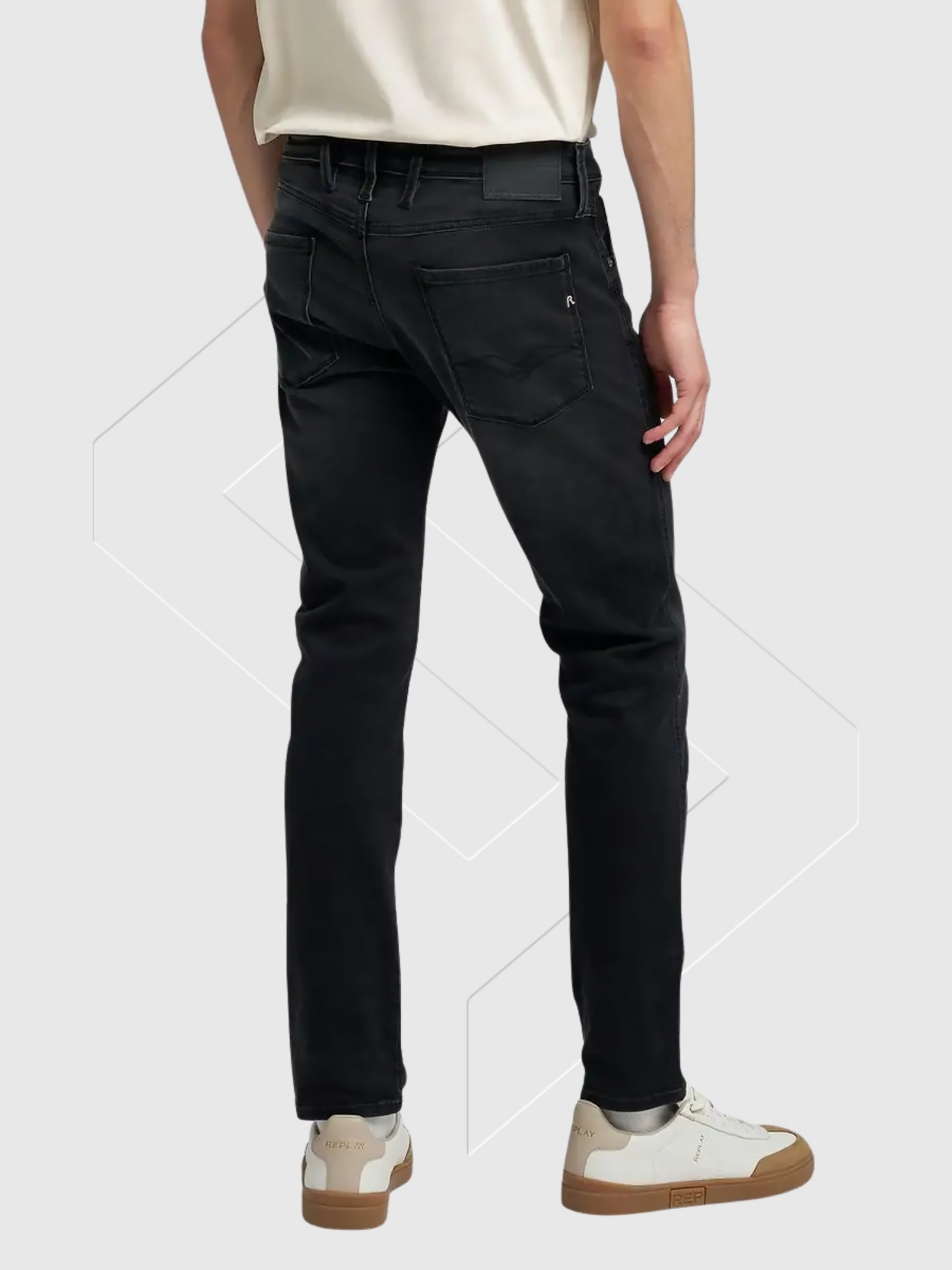 Replay Anbass Slim-Fit Jeans Dark Grey from Saxumo.com