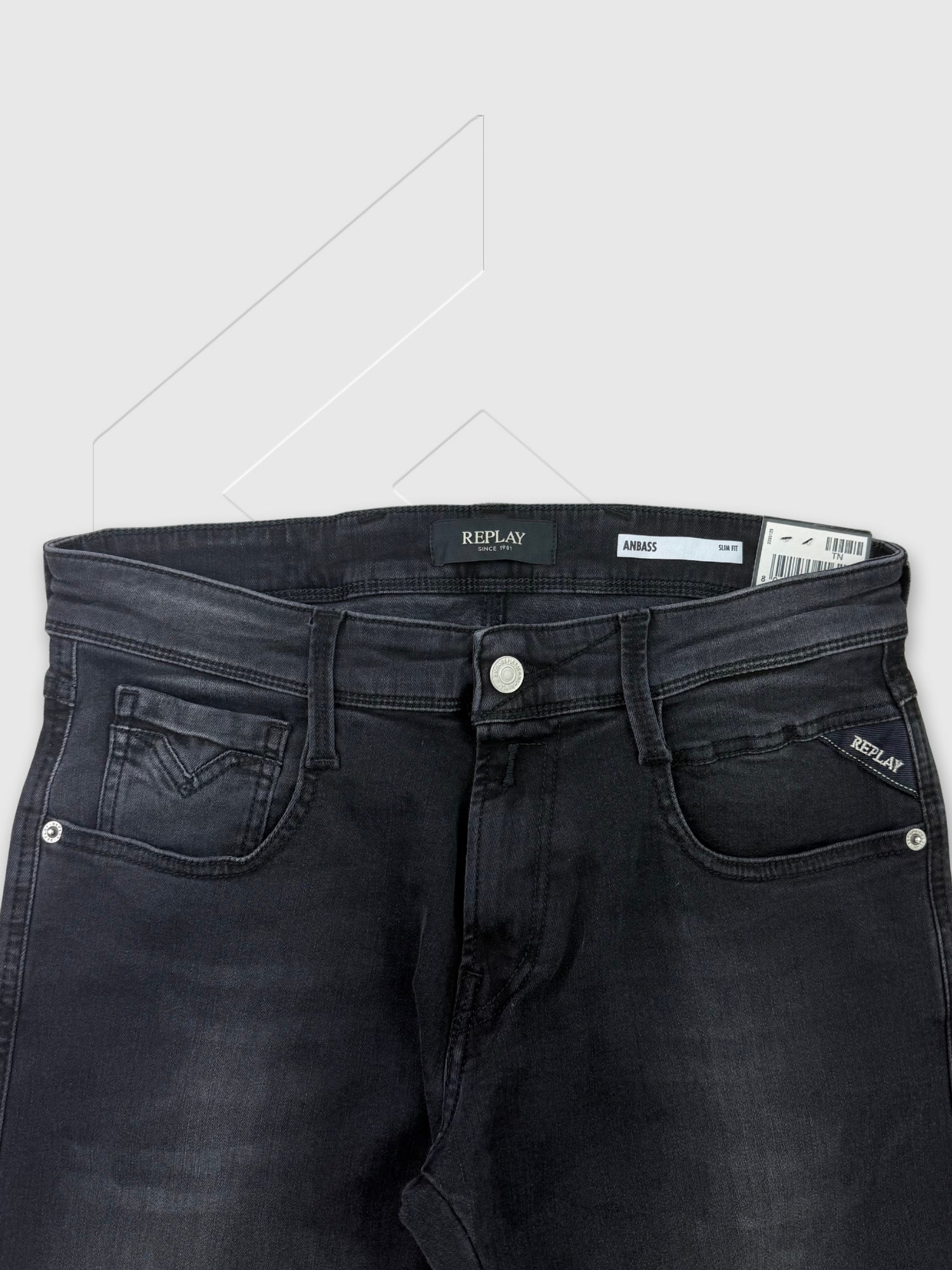 Replay Anbass Slim-Fit Jeans Dark Grey from Saxumo.com