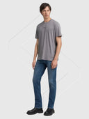 Replay Classic Crew Neck Short Sleeve T-Shirt Lead Grey from Saxumo