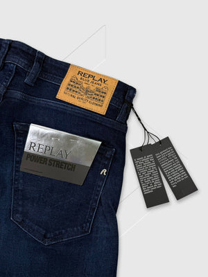 Replay Grover Straight-Fit Jeans Dark Blue from Saxumo.com