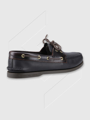Sperry Authentic 2 Eye Shoe Black from Saxumo.com