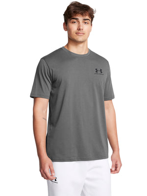 Under Armour Sportstyle Short Sleeve T-Shirt Castle Rock Grey/Black from Saxumo
