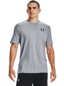 Under Armour Sportstyle Short Sleeve T-Shirt Steel Light Heather/Black from Saxumo