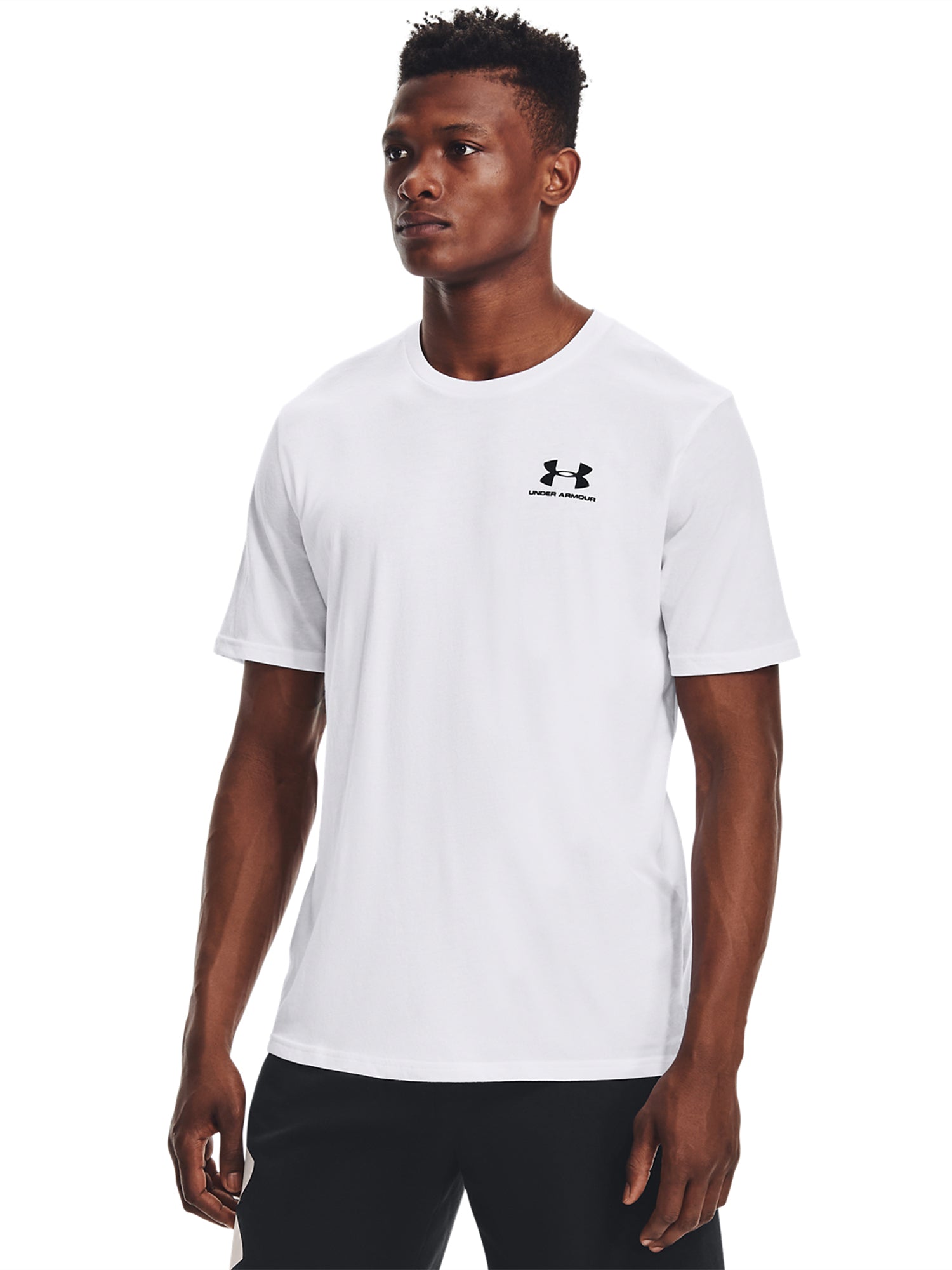 Under Armour Sportstyle Short Sleeve T-Shirt White/Black from Saxumo