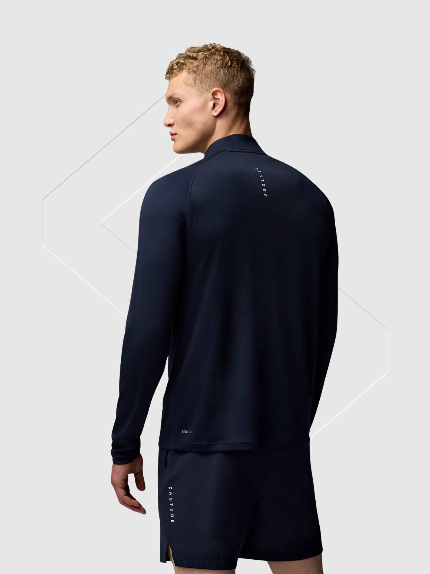 Castore Adapt Training Half Zip Top Midnight Navy from Saxumo.com