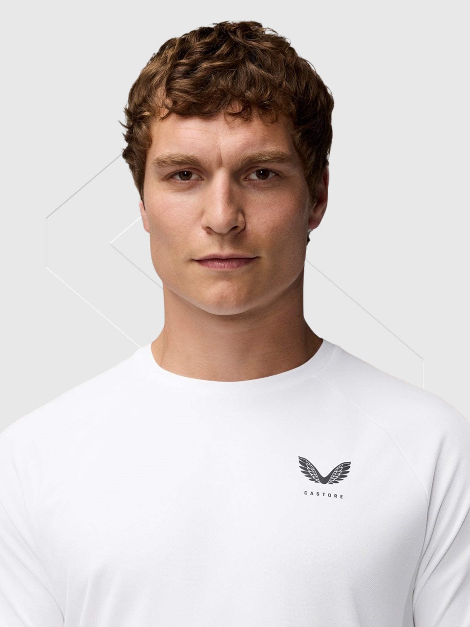 Castore Adapt Training T-Shirt White/Midnight Navy from Saxumo.com
