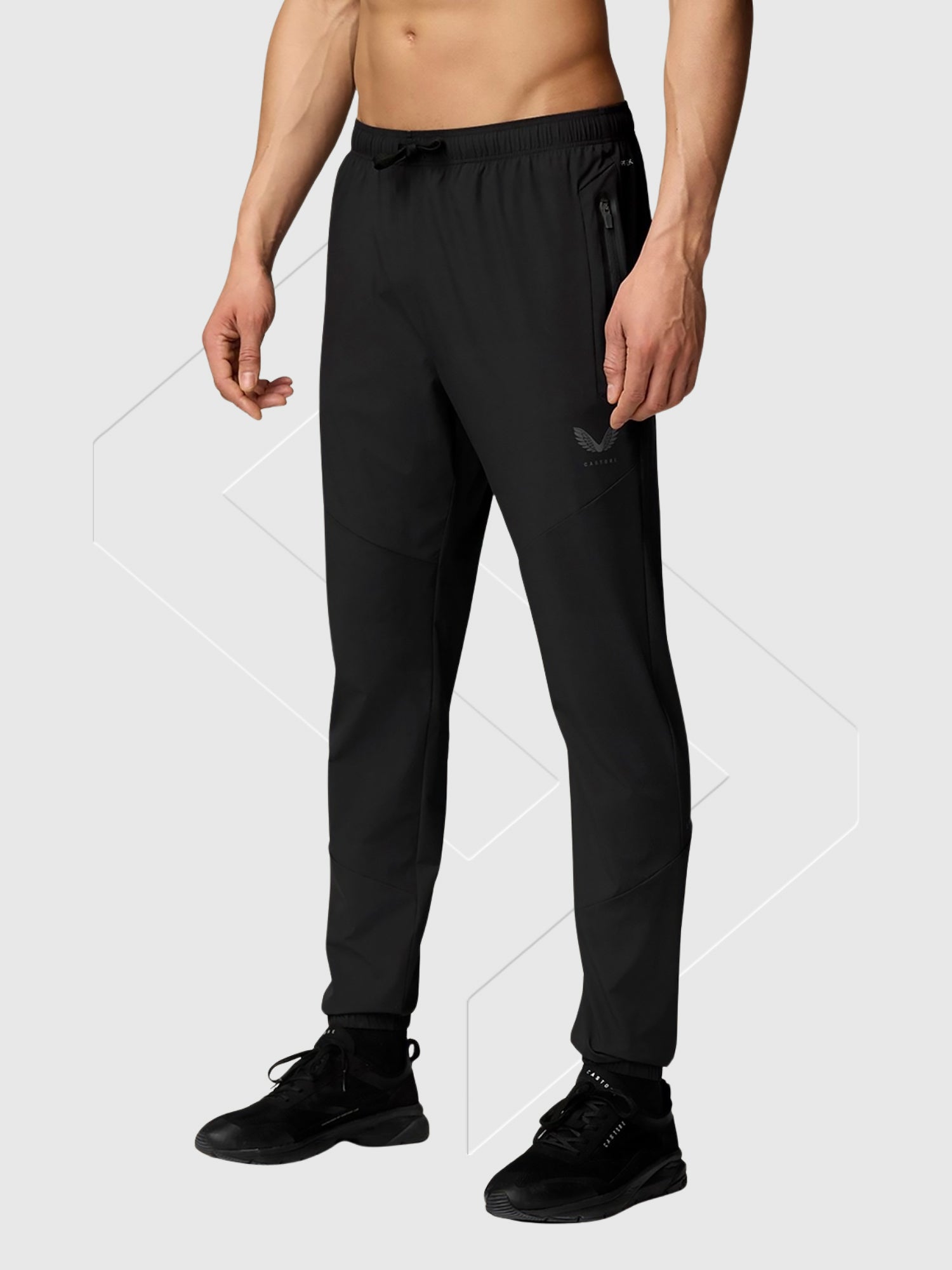 Castore Flex Lightweight Joggers Black/Gunmetal from Saxumo.com