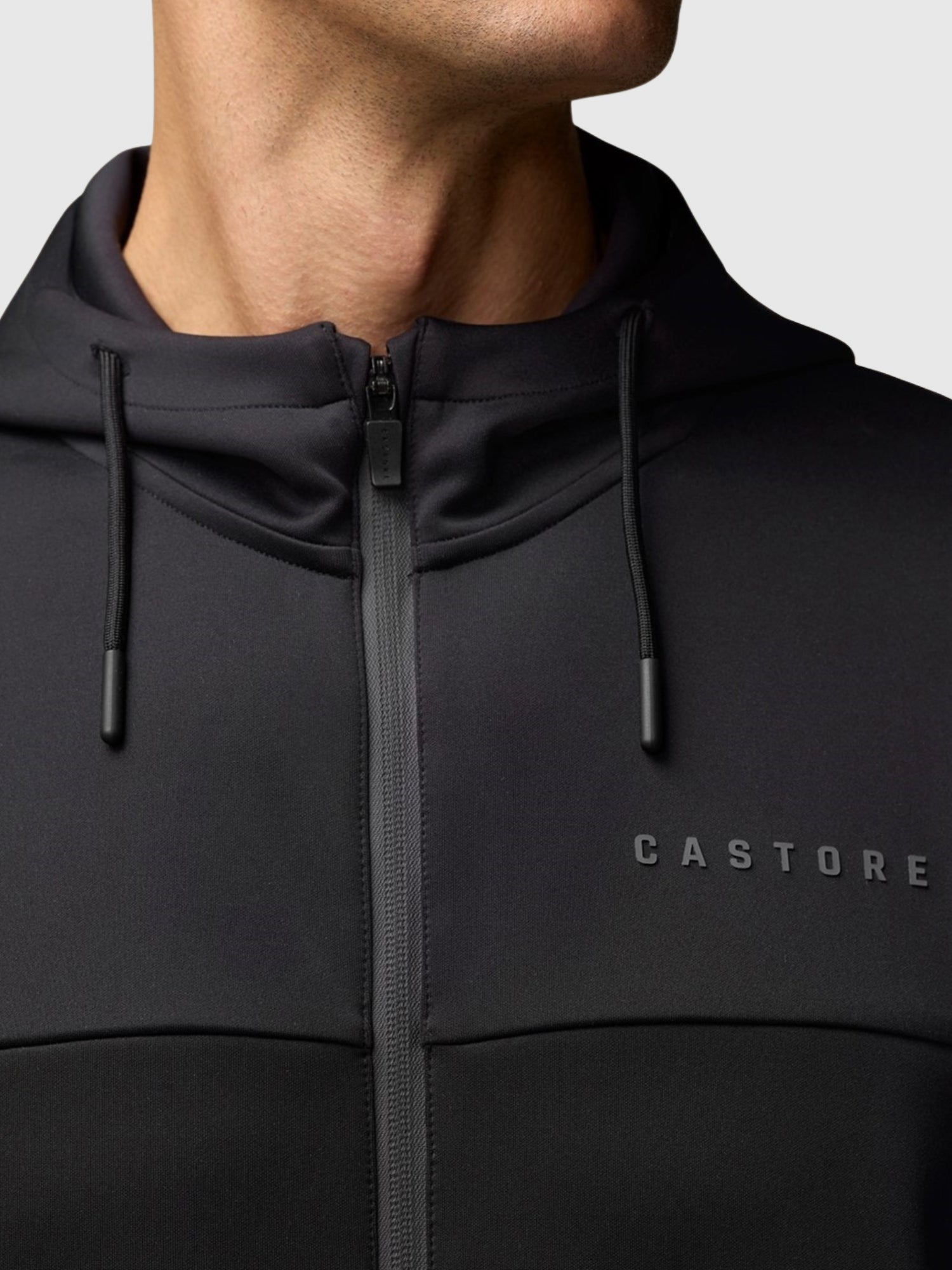 Castore Scuba Full Zip Through Hoody Black from Saxumo.com