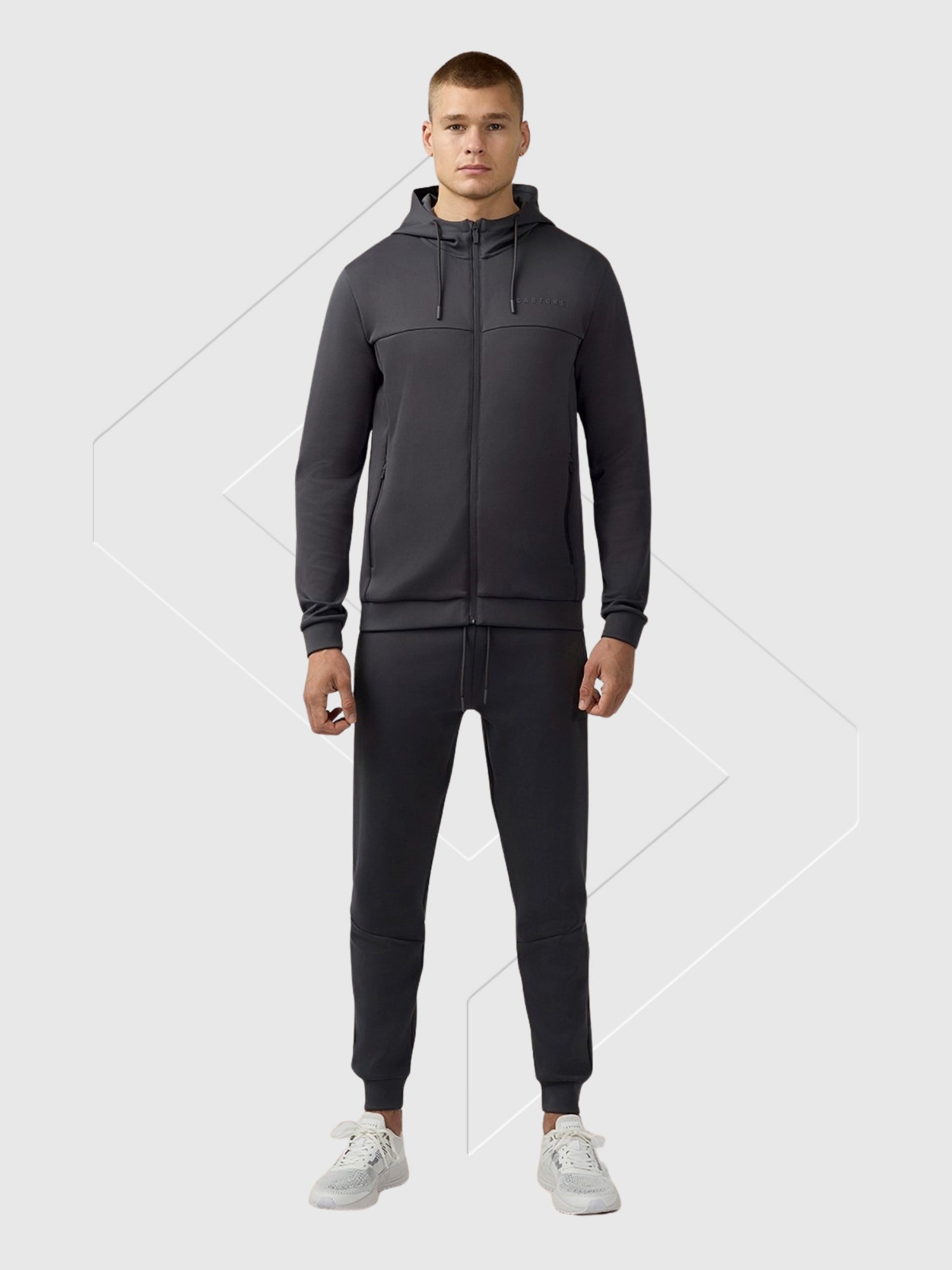 Castore Scuba Full Zip Through Hoody Gunmetal Grey from Saxumo.com