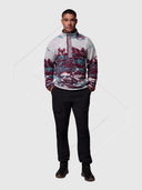 Columbia Helvetia II Printed Half Snap Fleece Rich Wine from Saxumo.com