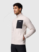Columbia Jasper Ridge Pebbled Full Zip Fleece Stone/Black from Saxumo.com