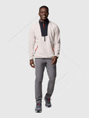 Columbia Sequoia Grove Half Zip Fleece Stone/Black from Saxumo.com