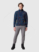 Columbia Sequoia Grove Printed Full Zip Navy Blue from Saxumo.com