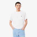 Lacoste Cotton T-Shirt with Breast Pocket White from StockUK