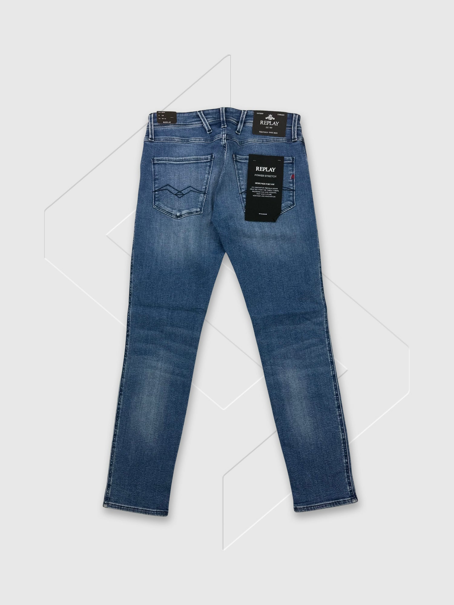Replay Anbass Slim-Fit Jeans Medium Blue from Saxumo.com