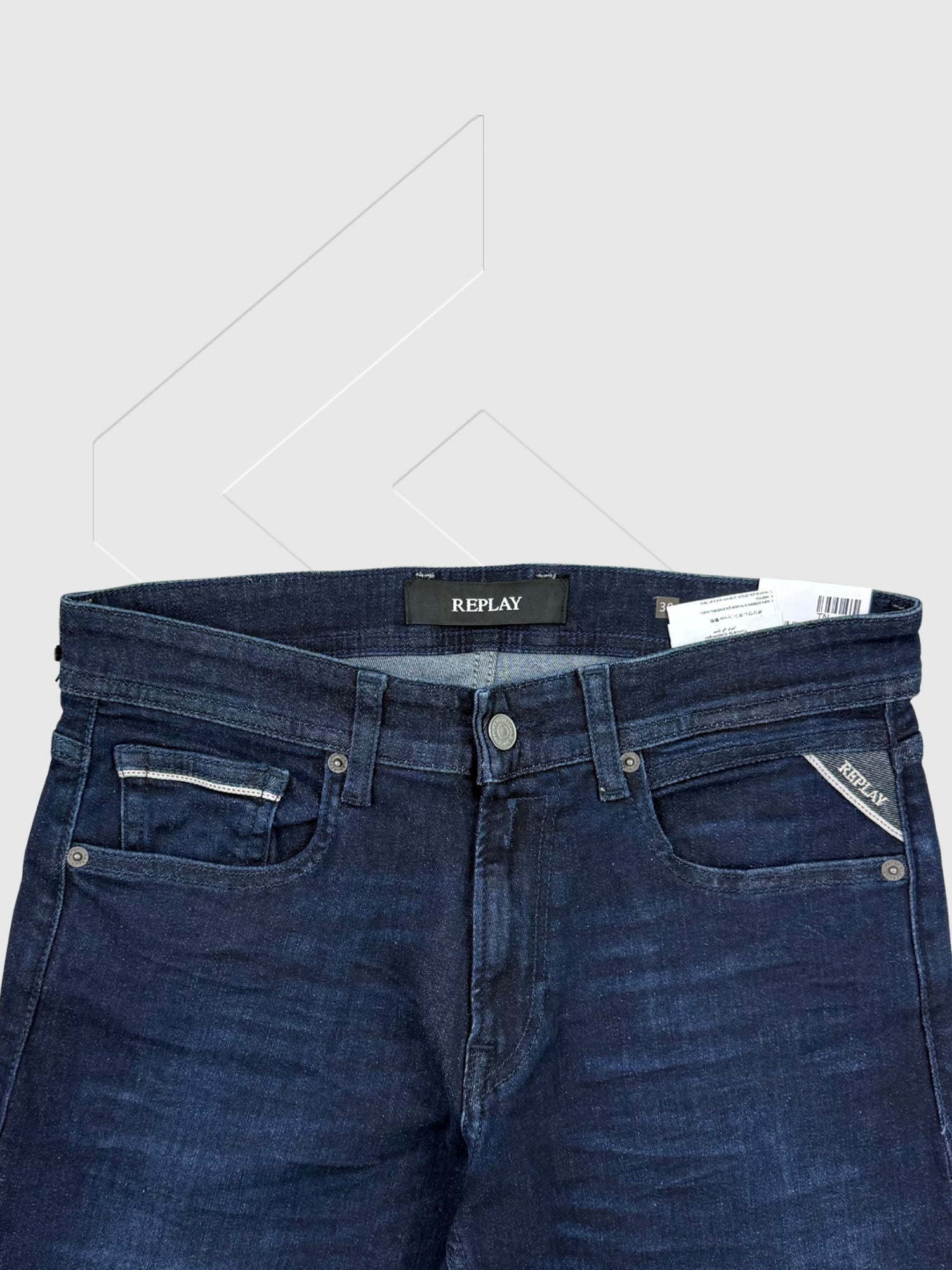 Replay Grover Straight-Fit Jeans Dark Blue from Saxumo.com