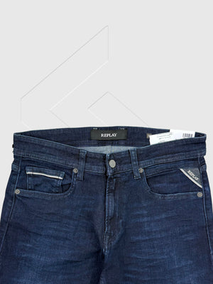 Replay Grover Straight-Fit Jeans Dark Blue from Saxumo.com