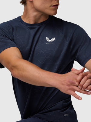 Castore Adapt Training T-Shirt Midnight Navy/White from Saxumo.com