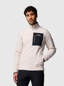 Columbia Jasper Ridge Pebbled Full Zip Fleece Stone/Black from Saxumo.com