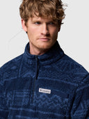 Columbia Rugged Ridge High Pile Half Zip Navy from Saxumo.com