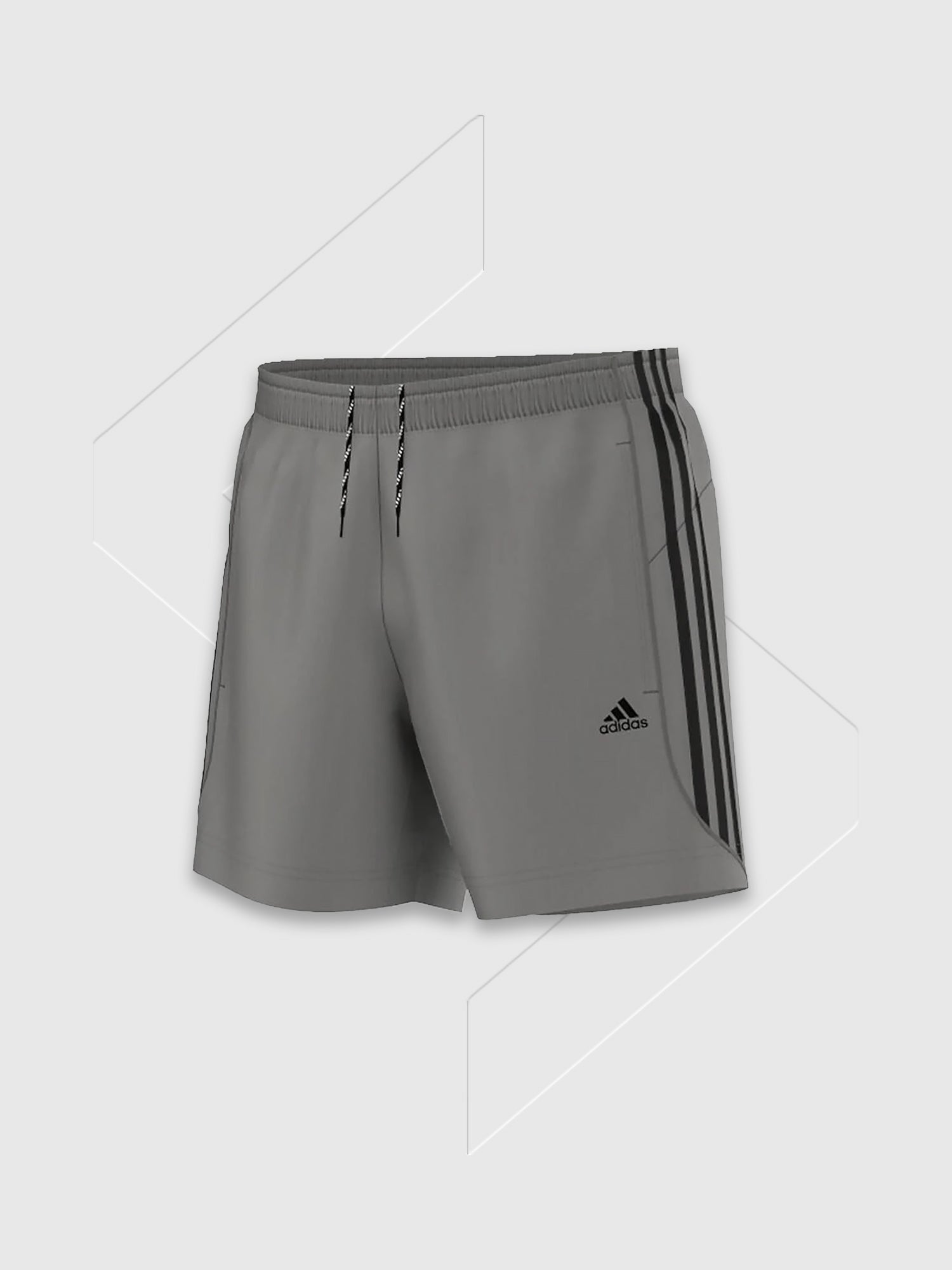 Adidas Essentials 3-Stripes Chelsea Shorts Grey/Black from Saxumo.com