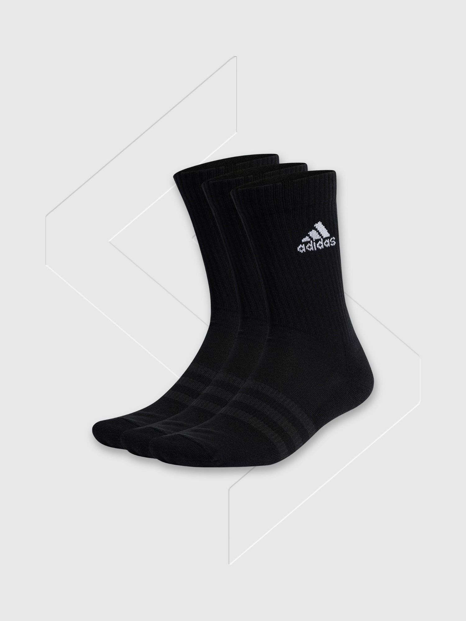 Adidas Cushioned Crew Socks Adult Black from Saxumo.com