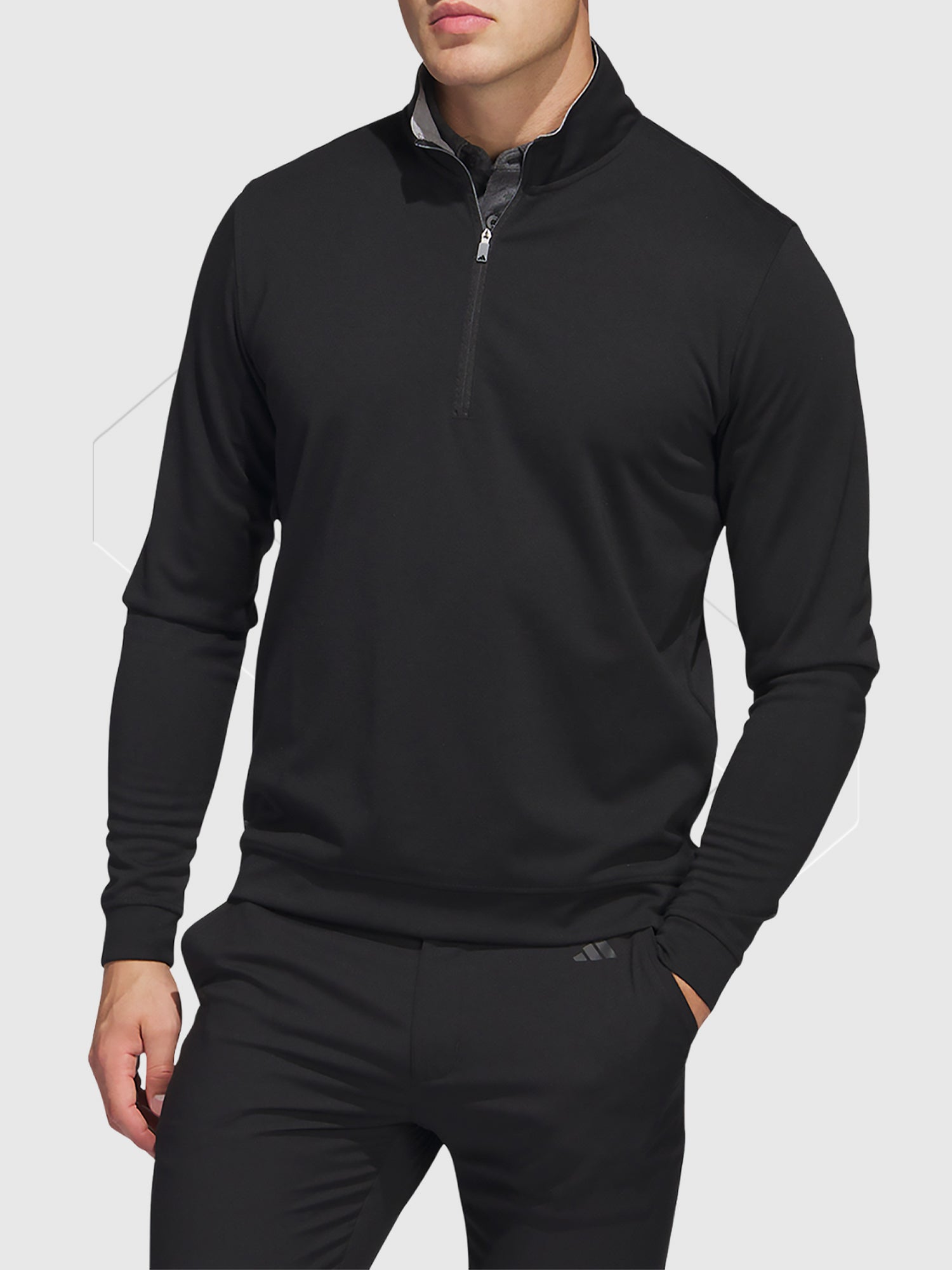 Adidas Elevated ¼-Zip Pullover Sweatshirt White from Saxumo.com