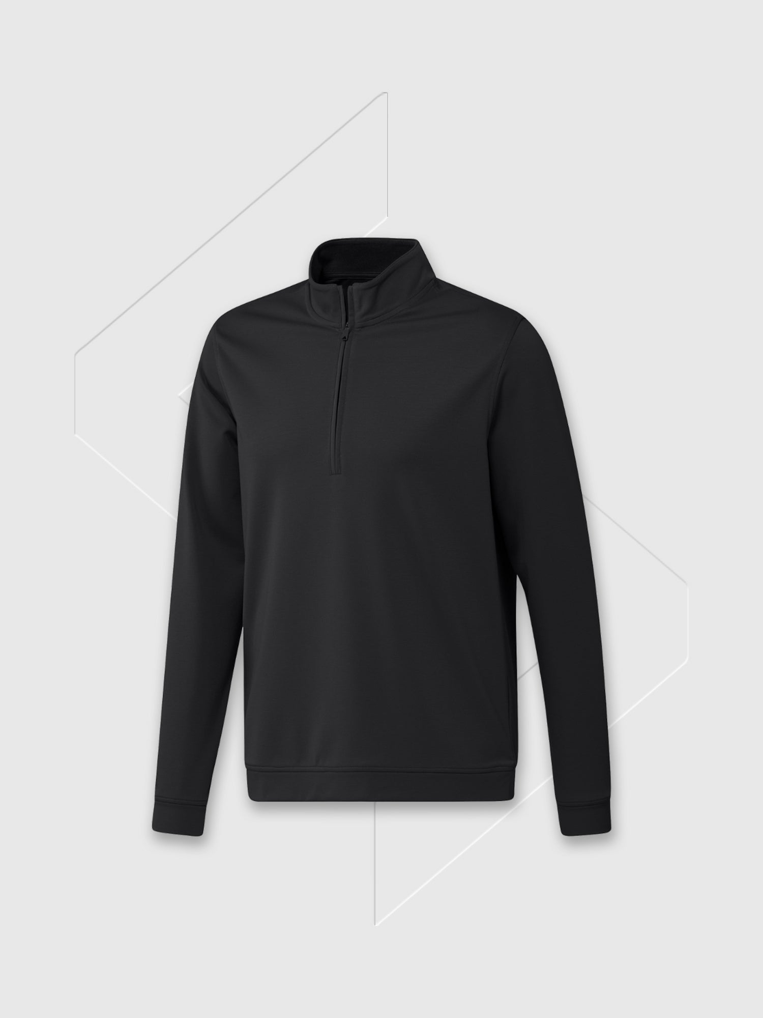 Adidas Elevated ¼-Zip Pullover Sweatshirt Black from Saxumo.com