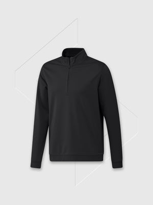 Adidas Elevated ¼-Zip Pullover Sweatshirt Black from Saxumo.com