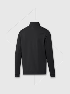 Adidas Elevated ¼-Zip Pullover Sweatshirt Black from Saxumo.com