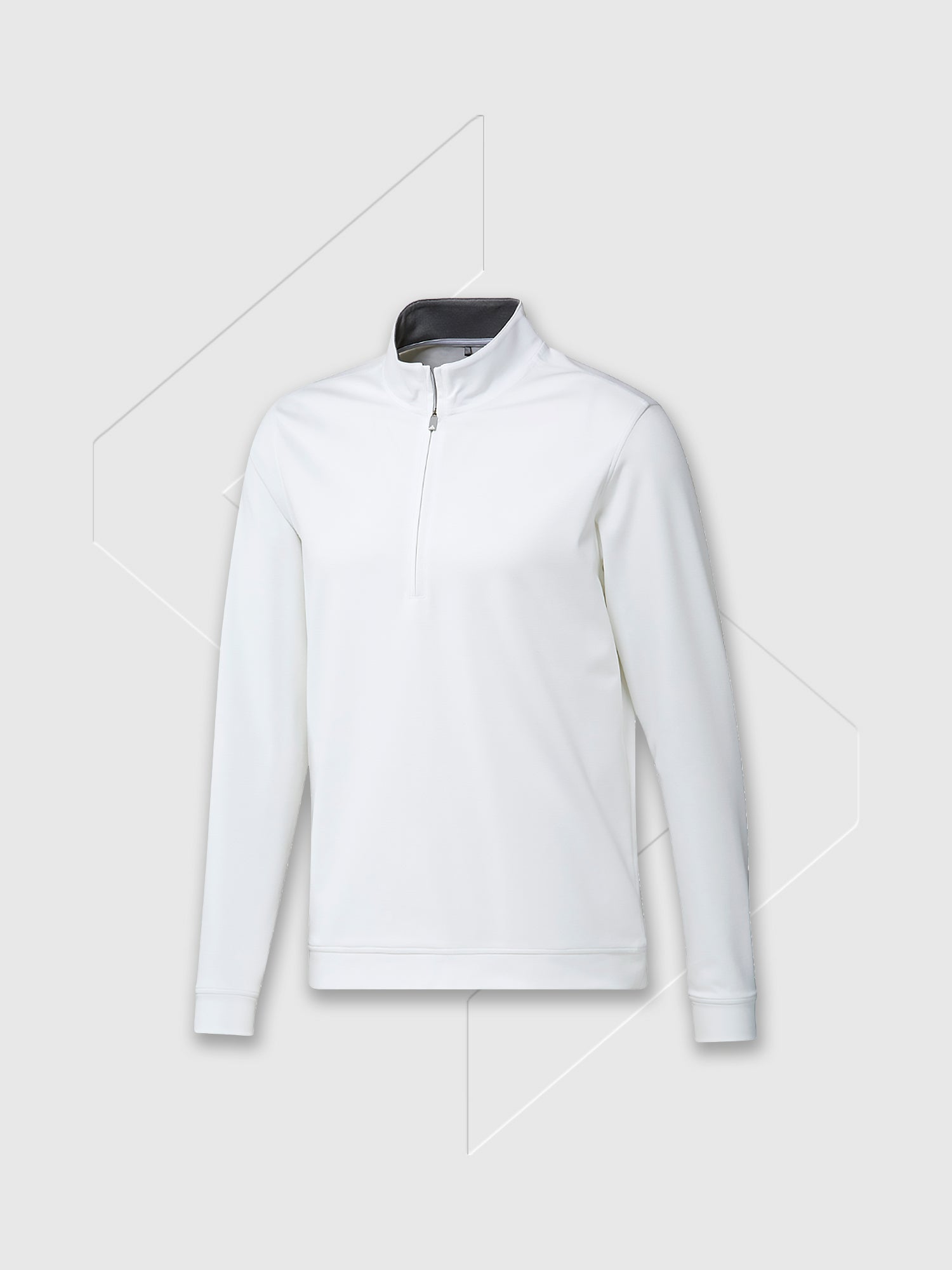 Adidas Elevated ¼-Zip Pullover Sweatshirt White from Saxumo.com