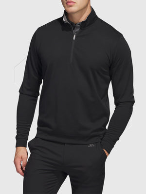 Adidas Elevated ¼-Zip Pullover Sweatshirt Navy from Saxumo.com