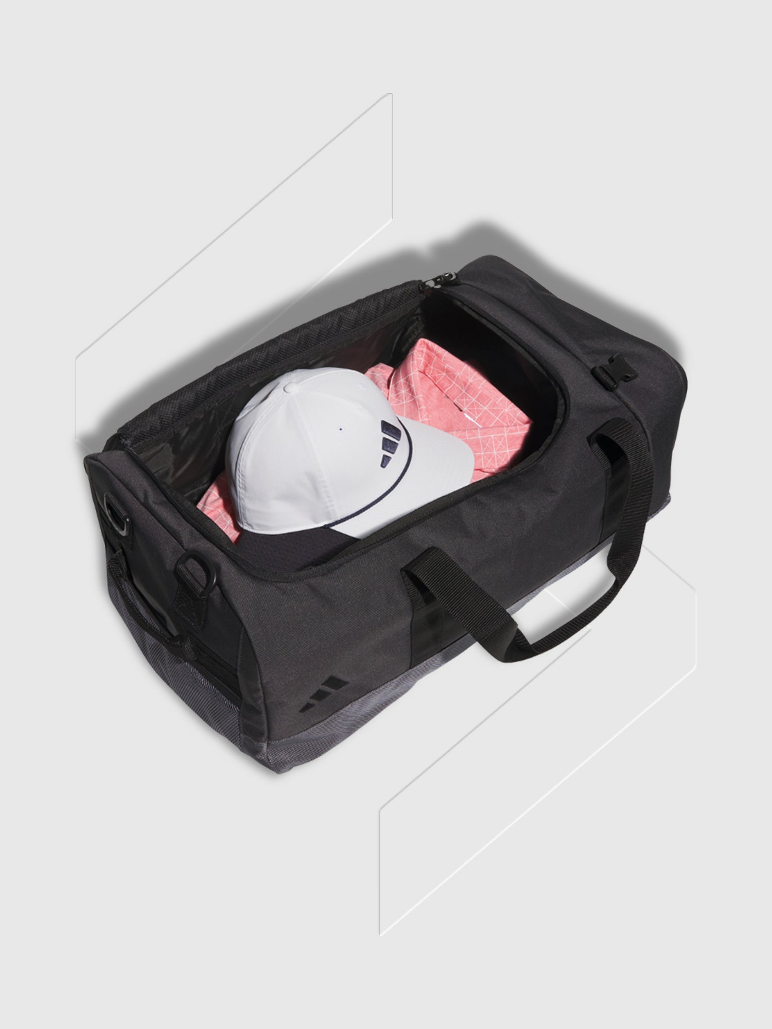 Adidas Hybrid Duffel Bag Grey Five from Saxumo.com