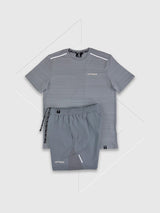 Aptrek Element T-Shirt/Short Set Grey