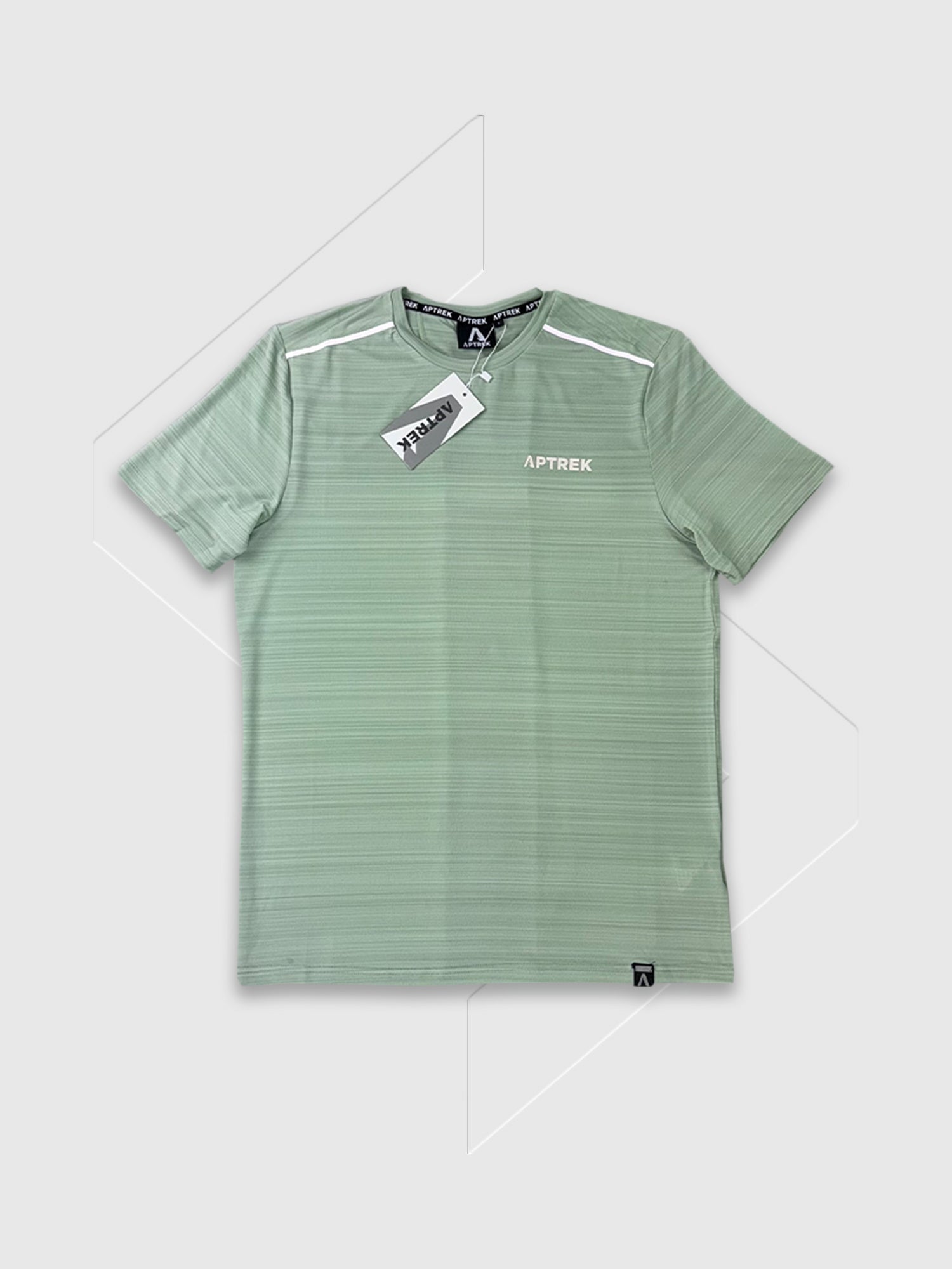 Aptrek Element T-Shirt/Short Set Khaki Green/Grey from Saxumo.com